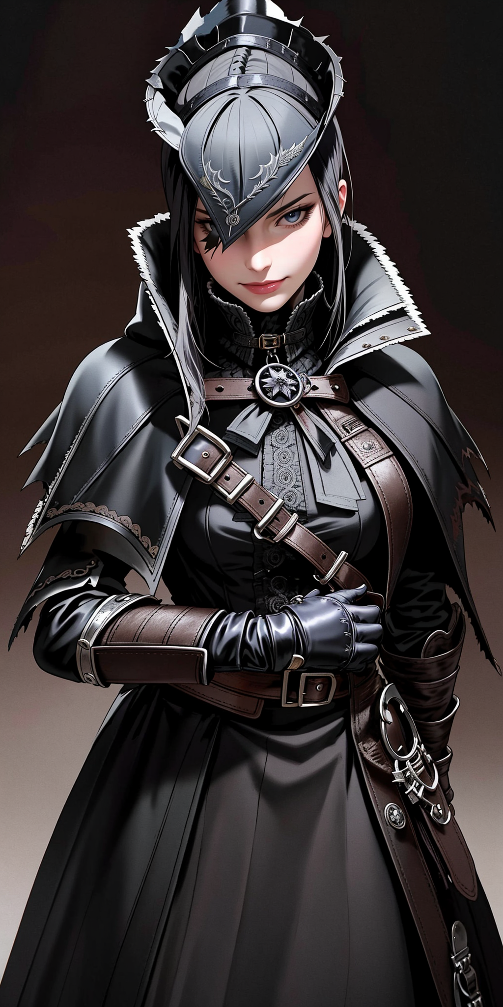 10827-3443172930-((Masterpiece, best quality)),edgQuality,smirk,smug,posing for a picture_edgBB, solo, gloves, 1girl,  black gloves, belt, coat,.png